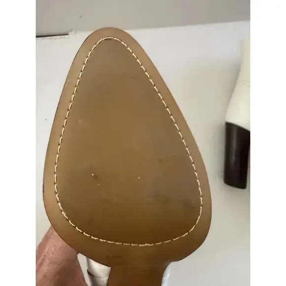 NEW Vince Camuto Epandra Leather White Cowboy Rodeo Gogo Disco Glam Boots Size 9 - Picture 13 of 13